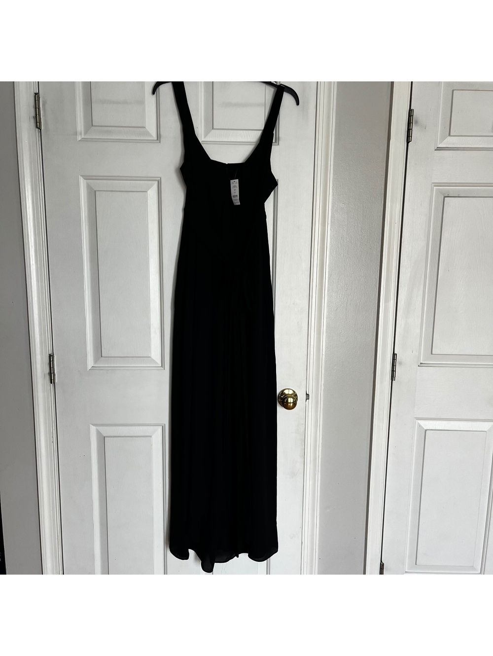White House Black Market Black Jumpsuit with Slits Size 4
